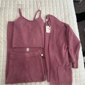 Soft Pink Cozy Knit Set